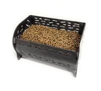 L'original Panier à pellets/granulés bruleur pour cheminée/poele et exterieur haute qualitée fabrication robuste épaisseur 4mm (taille M)