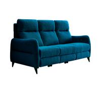 L'Original Sofa - 2 places, Fixe, Velours Bleu Canard