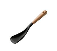 LorisArm Grandes cuillères de cuisine pour servir. Cuillère en silicone antiadhésive de 28,4 cm avec poignée en bois, spatule de service en caoutchouc résistant à la chaleur pour la cuisson, la