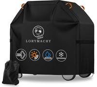Lorymachy Grill Housse 2024 600D Oxford Couverture pour barbecue à gaz résistante aux intempéries 147 x 61 x 120 cm Noir