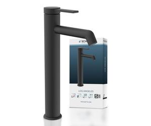 LOS ANGELES Mélangeur de lavabo, noir mat, pour vasque à poser