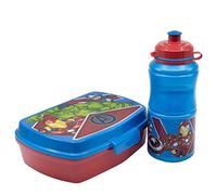 Los Vengadors Ensemble de boîte à lunch rectangulaire et bouteille sport 380 ml - Marvel
