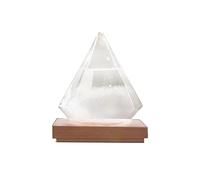 LOSOO Prévision météo Storm Glass - Table Prévisions météo Bouteille baromètre en Forme Diamant | Prévision météo Bureau Bouteille Prévision météo Globe Storm Glass Cloud