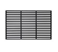 Lospitch Grille de barbecue en fonte émaillée rectangulaire - Grille de cuisson professionnelle pour barbecue à gaz et charbon de bois - 54 x 34 cm