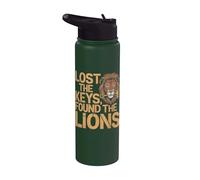 Lost The Keys a trouvé le zoo zoologique amusant des Lions Stainless Steel Insulated Water Bottle