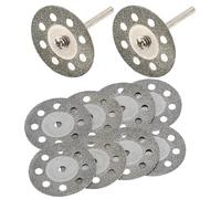 LOT 10 DISQUE DIAMANT 30MM 8 TROUS + 2 MANDRINS DREMEL COUPE RAIL ACCESSOIRES MODÉLISME FERROVIAIRE FERROVIAIRE HO