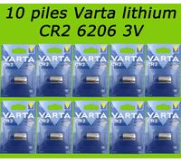 LOT 10 PILES VARTA CR2 6206 EL223AP CRP2 PROFESSIONAL PHOTO LITHIUM 3V 920mAh