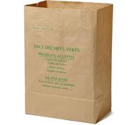 Lot 10 Sacs À Déchets Verts Papier Kraft 125L Naturel