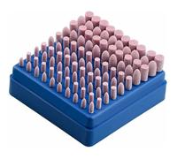 Lot 100 Meules Abrasives - [Liu®] - Outil Rotatif Dremel - Tige 3mm - Haute Dureté
