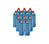 Lot 12 Cartouches Gaz Butane 390 ml 227 g Recharge Réchaud Portable Chalumeau Valve Sécurité KEMPER