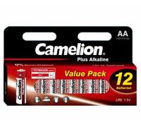 Lot 12 piles alcalines bâton jetable LR06 AA LR6 2800 mah 1.5V Camelion