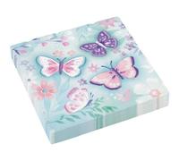 Lot 16 Serviettes en Papier Papillon 33 x 33 cm