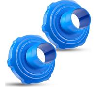 Lot 2 adaptateurs de tuyau pour écumoire piscine hors sol, compatible support mural 11238, bleu