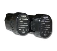 Lot 2 batteries Li-Ion vhbw 2000mAh (7.2V) pour outils Makita CL070, CL070D, CL070DS, CL070DZ, CL072, CL072D comme Makita 194355-4, 194356-2, BL7010.