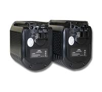 Lot 2 batteries Ni-MH vhbw 3000mAh (24V) pour outils Würth ABH 20. Remplace: Bosch 2 607 335 082, 2 607 335 097, 2 607 335 216.