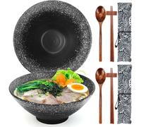 Lot 2 bols ramen japonais 1050 ml avec baguettes