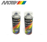 Lot 2 bombe spray peinture MOTIP vernis haute température 800°C échappement