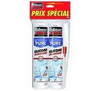 Lot 2 Cartouches Mastic RUBSON Salle de Bains/Cuisine Blanc 280ml