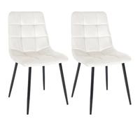 Lot 2 Chaises Salle à Manger Tilde - Velours