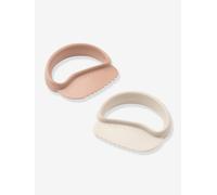 Lot 2 couteaux poignée ronde rose pâle TU