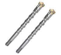 Lot 2 Forets 4 Taillants D.20 x Lt. 450 x Lu. 400 mm x Q. SDS+ - Précision et Performance pour Béton Armé - Diamwood