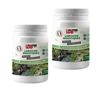 MASTER TRAP BY FAVEX - Pack de 2 larvicides Moustiques - Anti larves de moustiques et mouches - Efficace jusqu'à 10 semaines - 100g