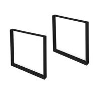 Lot 2 pieds de table square 800x720 Noir - EMUCA - 2040114