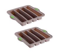 Lot 2 plaques 4 mini-cakes longs apéro Rigiflex Mathon