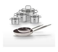 Lot 2 Poêles 24/32 cm avec revêtement céramique sans PFAS et 4 Faitouts 12/14/16/20 cm Elo Bistro Line Citrin