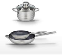 Lot 2 Poêles 24/32cm et Faitout 12cm Elo Profi Therm Platinum