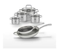 Lot 2 Poêles 28/32 cm et 4 Faitouts Elo Relief Evolution Inox