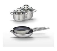 Lot 2 Poêles 28/32cm & 2 Faitouts 14/16cm Elo Profi Therm Platinum