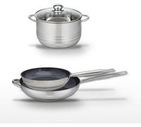 Lot 2 Poêles 28/32cm et Faitout 24cm Elo Profi Therm Platinum