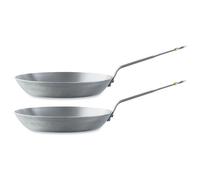 Lot 2 poêles acier Minéral B 24 et 28 cm De Buyer