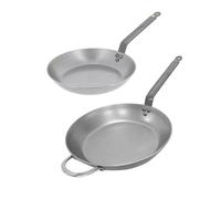 Lot 2 poêles acier Minéral B 24 et 32 cm De Buyer