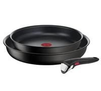 Batterie de cuisine INGENIO ECO RESIST L3979102, set de 3, noir, aluminium, Tefal