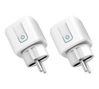 Lot 2 prises connectées SomLife application tuya smart life controle de consomation Compatible avec Alexa/Google Home G