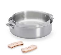 Lot 2 sauteuses tout inox Alchimy Loqy 24 et 28 cm et manche amovible De Buyer
