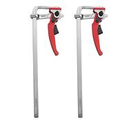 Lot 2 Serre-Joints Rapides 300mm Acier 40Cr Force 180kg Bois | Force serrage 180kg, gorge 60mm, ouverture ≤30cm, poignée cliquet, déverrouillage rapide. Bois, guide, table MFT