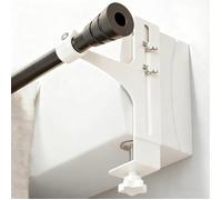 Lot 2 supports tringle rideaux sans perçage universels coffre volet roulant métal blanc qualité premium