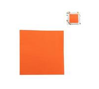 Lot 20 serviette papier jetables 16 5x16 5 cm imprimées colorées pour anniversaire fête fiançailles mariage cocktail (Couleur orange)