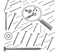 (Lot 200) 6x60mm Vis Bois Terrasse INOX A2 Torx GAMME PRO