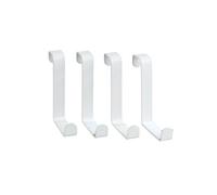 - Lot 2x 4 Crochets accroche-serviettes de porte Celano - Blanc - Celano