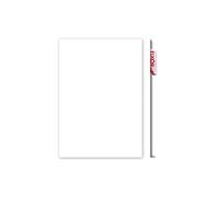 Lot 2x Adhésif décoratif pour meuble Brillant - 200 x 45 cm - Blanc