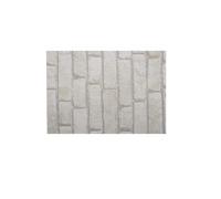 Lot 2x Adhésif décoratif pour meuble Brique - 200 x 67 cm - Blanc