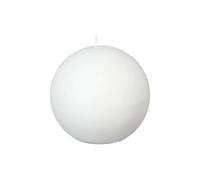 Lot 2x Bougie boule Rustic - Diam. 10 cm - Blanc