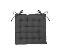 Toilinux Galette de chaise ANJALI Lot de 2 Gris foncé