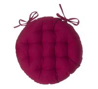 Lot 2x Galette de chaise ronde Alix - Diam. 38 cm - Rouge