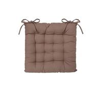 Toilinux - Lot 2x Galette de chaise - Taupe - ANJALI Taupe G