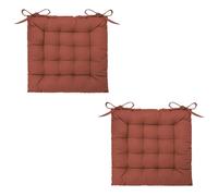 Lot 2x Galette de chaise - Terracotta